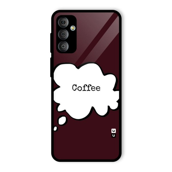 Coffee Bubble Glass Back Case for Galaxy F23