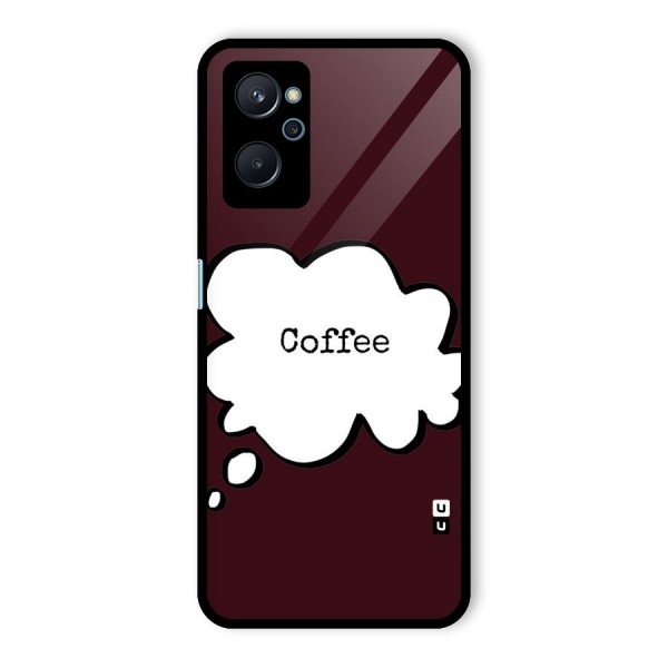 Coffee Bubble Glass Back Case for Realme 9i