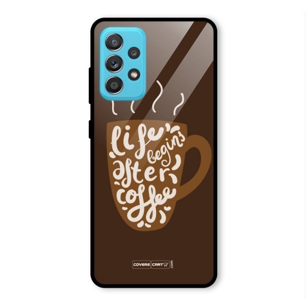 Coffee Mug Glass Back Case for Galaxy A52s 5G