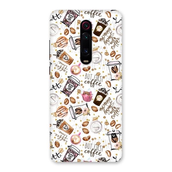 Coffee Pattern Back Case for Redmi K20 Pro