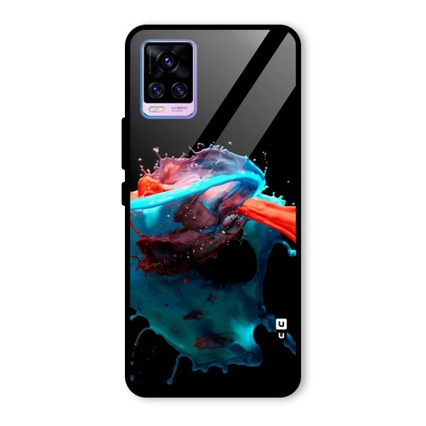 Colour War Glass Back Case for Vivo V20 Pro