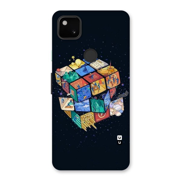 Coloured Rubic Back Case for Google Pixel 4a