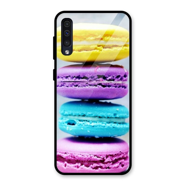 Colourful Whoopie Pies Glass Back Case for Galaxy A50s