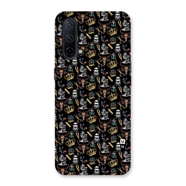 Cool Barber Pattern Back Case for OnePlus Nord CE 5G