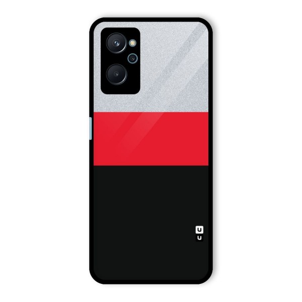 Cool Melange Stripe Glass Back Case for Realme 9i