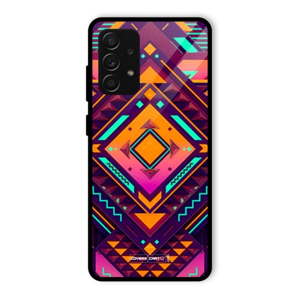 Creative Rhombus Glass Back Case for Galaxy A53 5G