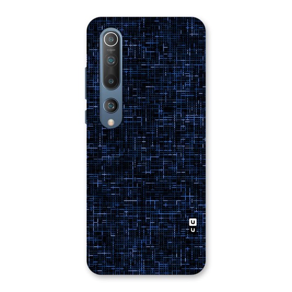 Criss Cross Blue Pattern Back Case for Mi 10