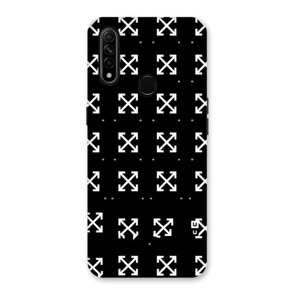 Cross Arrow Black Back Case for Oppo A31