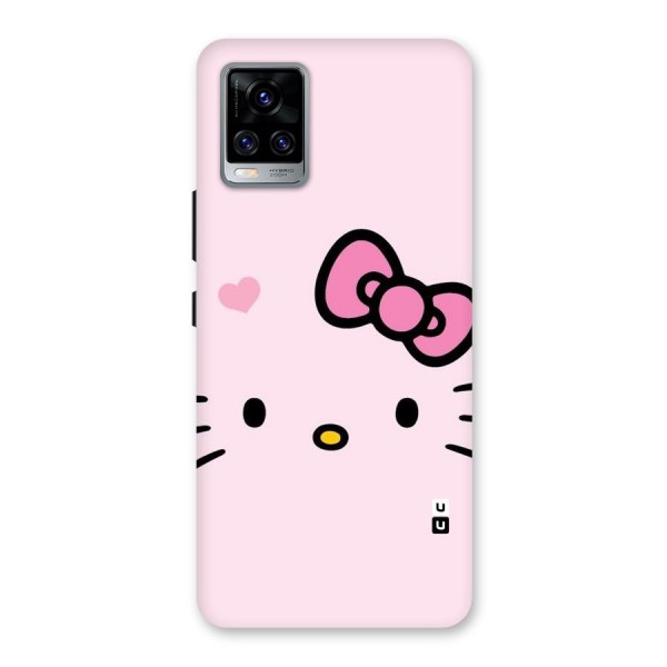 Cute Bow Face Back Case for Vivo V20 Pro