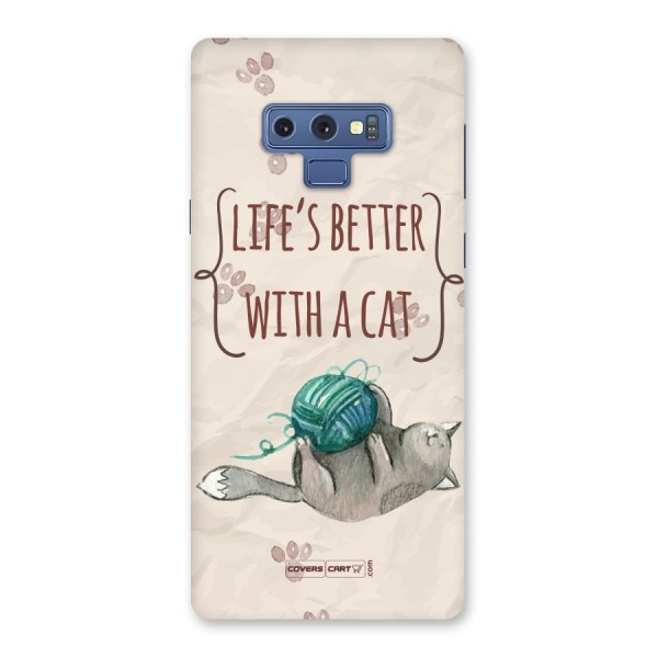 Cute Cat Back Case for Galaxy Note 9