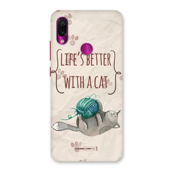 Cute Cat Back Case for Redmi Note 7 Pro