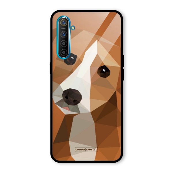 Cute Dog Glass Back Case for Realme XT