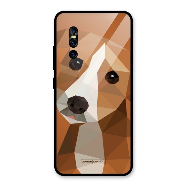 Cute Dog Glass Back Case for Vivo V15 Pro