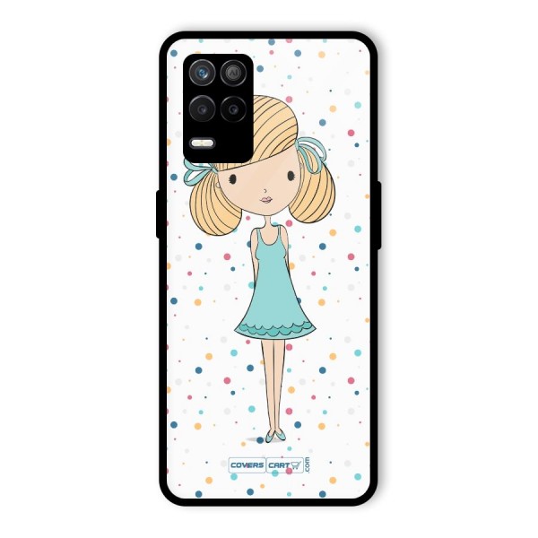 Cute Girl Glass Back Case for Realme 9 5G