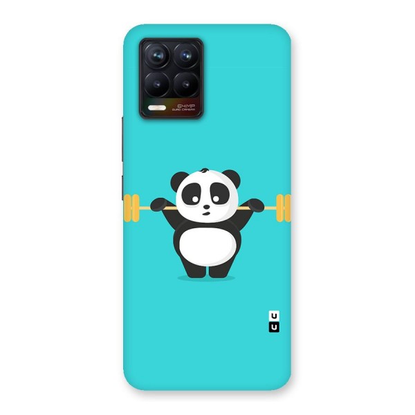 Cute Weightlifting Panda Back Case for Realme 8