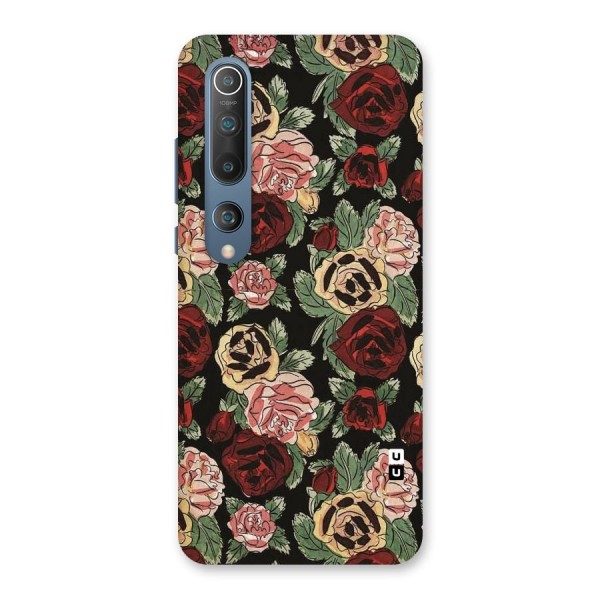 Dark Pastel Flowers Back Case for Mi 10