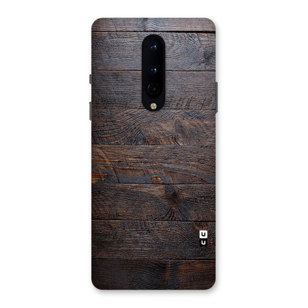 Dark Wood Printed Back Case for OnePlus 8