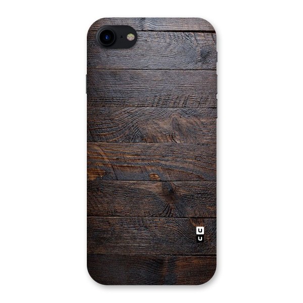 Dark Wood Printed Back Case for iPhone SE 2020