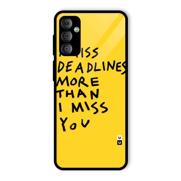 Deadlines Glass Back Case for Galaxy F23