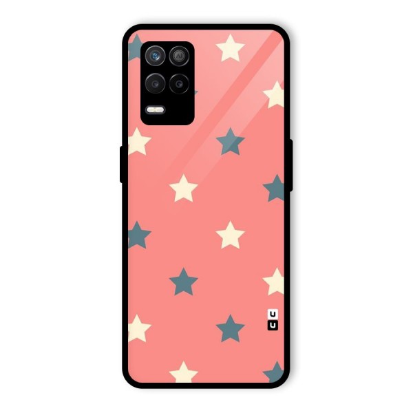 Diagonal Stars Glass Back Case for Realme 9 5G