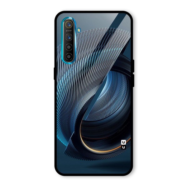 Digital Circle Pattern Glass Back Case for Realme XT