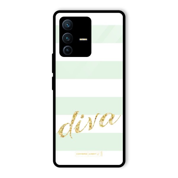 Diva Glass Back Case for Vivo V23 Pro