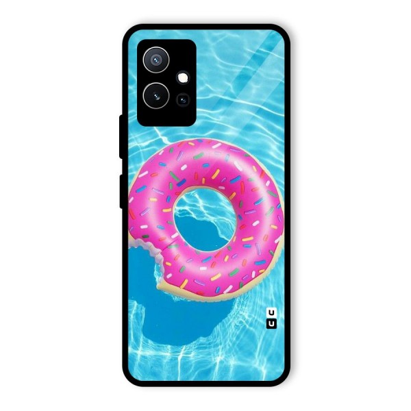 Donut Swim Glass Back Case for Vivo T1 5G