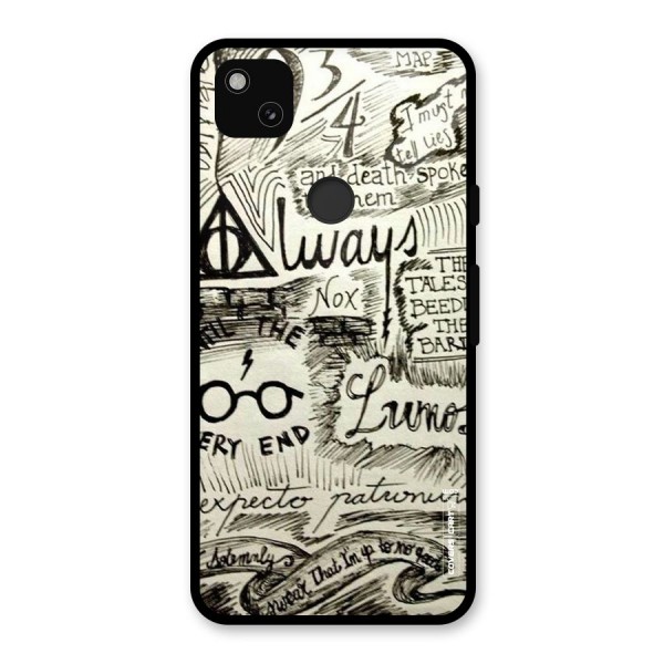 Doodle Art Glass Back Case for Google Pixel 4a