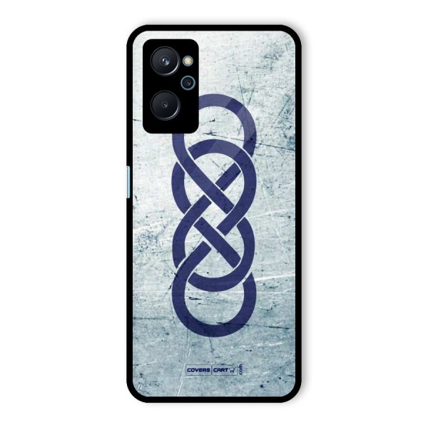 Double Infinity Rough Glass Back Case for Realme 9i