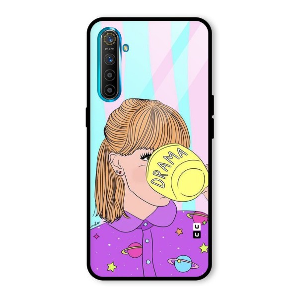 Drama Cup Glass Back Case for Realme XT