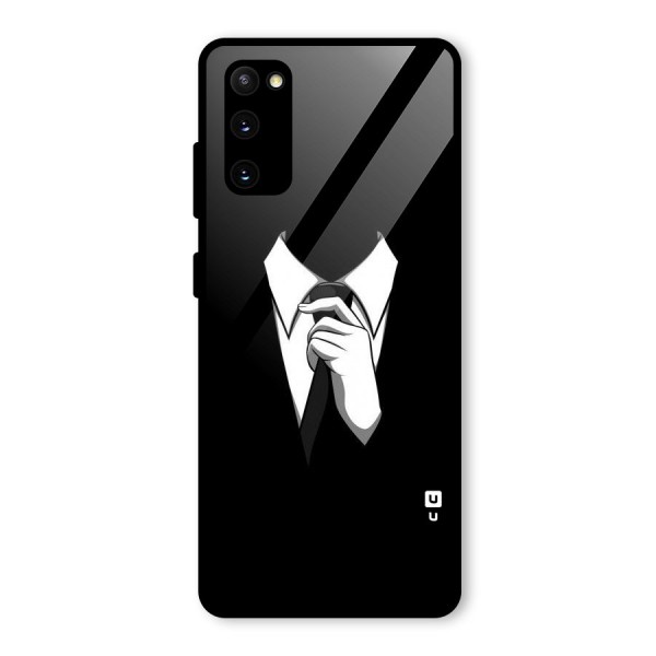 Faceless Gentleman Glass Back Case for Galaxy S20 FE