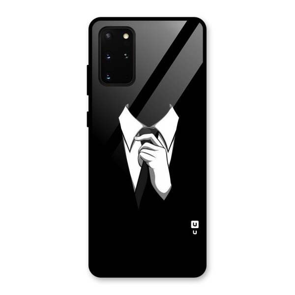 Faceless Gentleman Glass Back Case for Galaxy S20 Plus