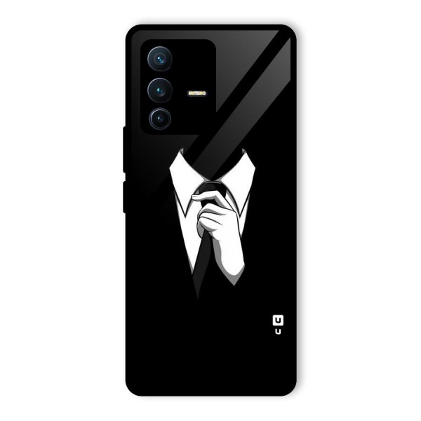 Faceless Gentleman Glass Back Case for Vivo V23 Pro