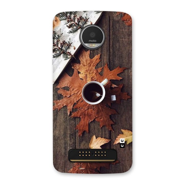 Fall Leaf Coffee Back Case for Moto Z Play