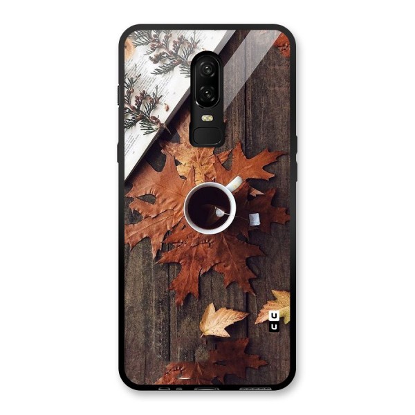 Fall Leaf Coffee Glass Back Case for OnePlus 6