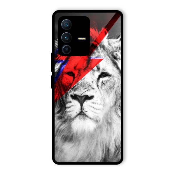 Fearless Lion Glass Back Case for Vivo V23 Pro