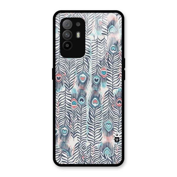 Feather Art Glass Back Case for Oppo F19 Pro Plus 5G