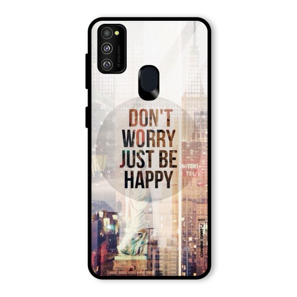 Feel Lively Glass Back Case for Galaxy M21