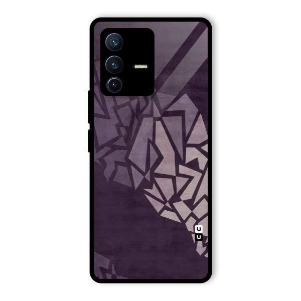 Fine Abstract Glass Back Case for Vivo V23 Pro