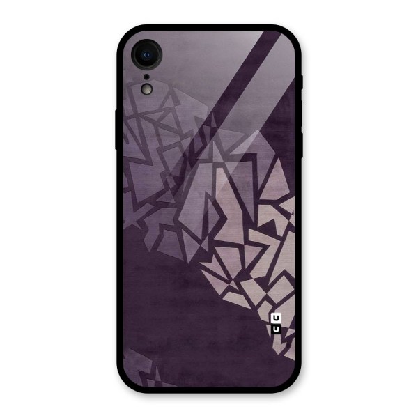 Fine Abstract Glass Back Case for XR