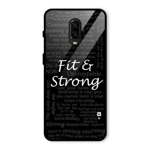 Fit And Strong Glass Back Case for OnePlus 6T