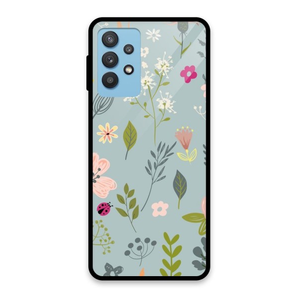 Flawless Flowers Glass Back Case for Galaxy M32 5G