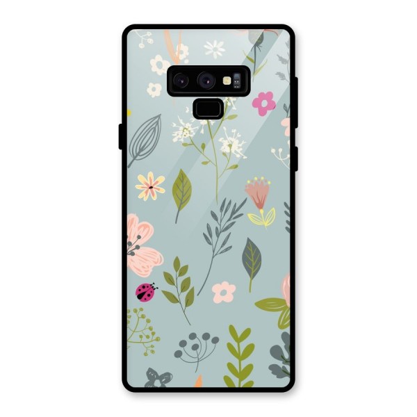 Flawless Flowers Glass Back Case for Galaxy Note 9