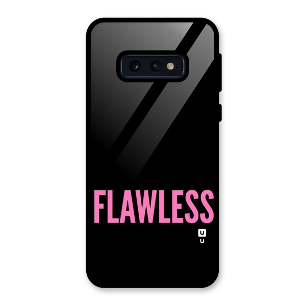 Flawless Pink Design Glass Back Case for Galaxy S10e