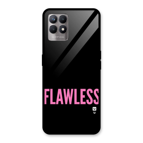 Flawless Pink Design Glass Back Case for Realme 8i