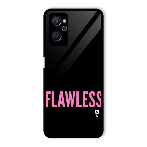 Flawless Pink Design Glass Back Case for Realme 9i