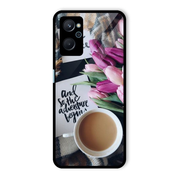 Floral Adventure Glass Back Case for Realme 9i