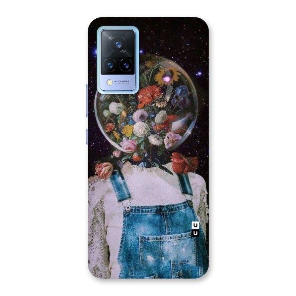 Flower Face Back Case for Vivo V21 5G