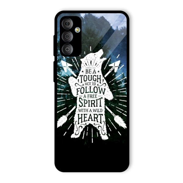 Follow Spirit Heart Glass Back Case for Galaxy F23