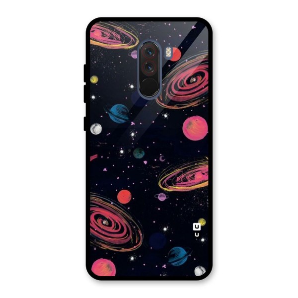 Galaxy Beauty Glass Back Case for Poco F1